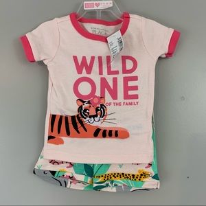 New! Children’s Place Shorts Set Outfit Wild Tiger